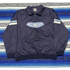 Vintage Red Oak UNC Carolina Tar Heels Pullover Windbreaker Jacket Men's Medium